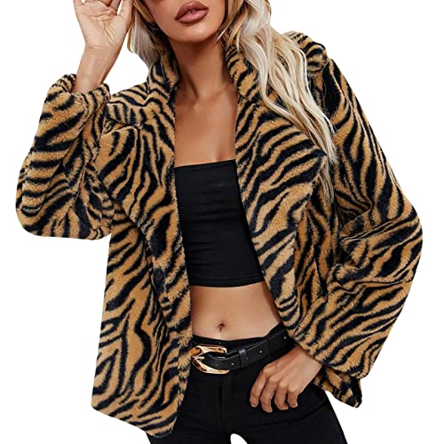 Manteau en laine pour femme long léopard et veste peluche à capuche
