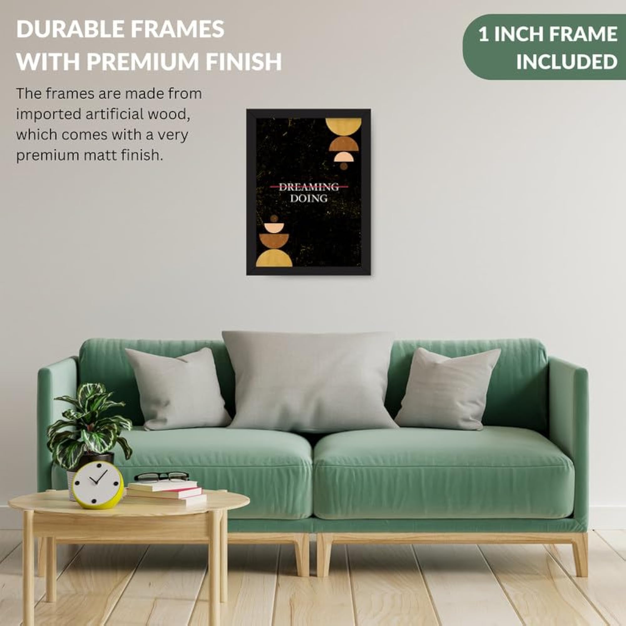 Wooden A4 Motivation Wall Art Frame