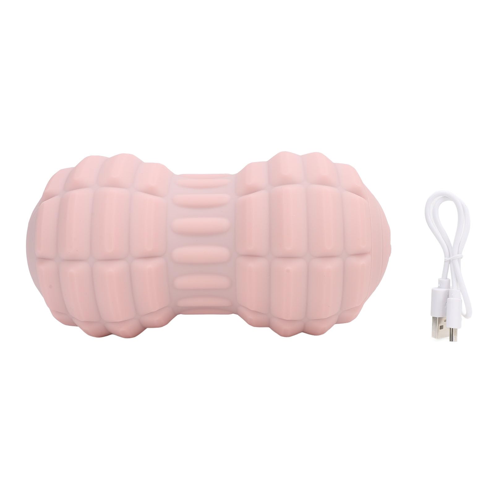 Fabater Rullo Massaggiante Vibrante, Palla da Massaggio Ergonomica Alle Arachidi Nodulata a 4 velocità, Doppia Palla da Massaggio Lacrosse con Timer e Ricaricabile di Tipo C per Rilascio