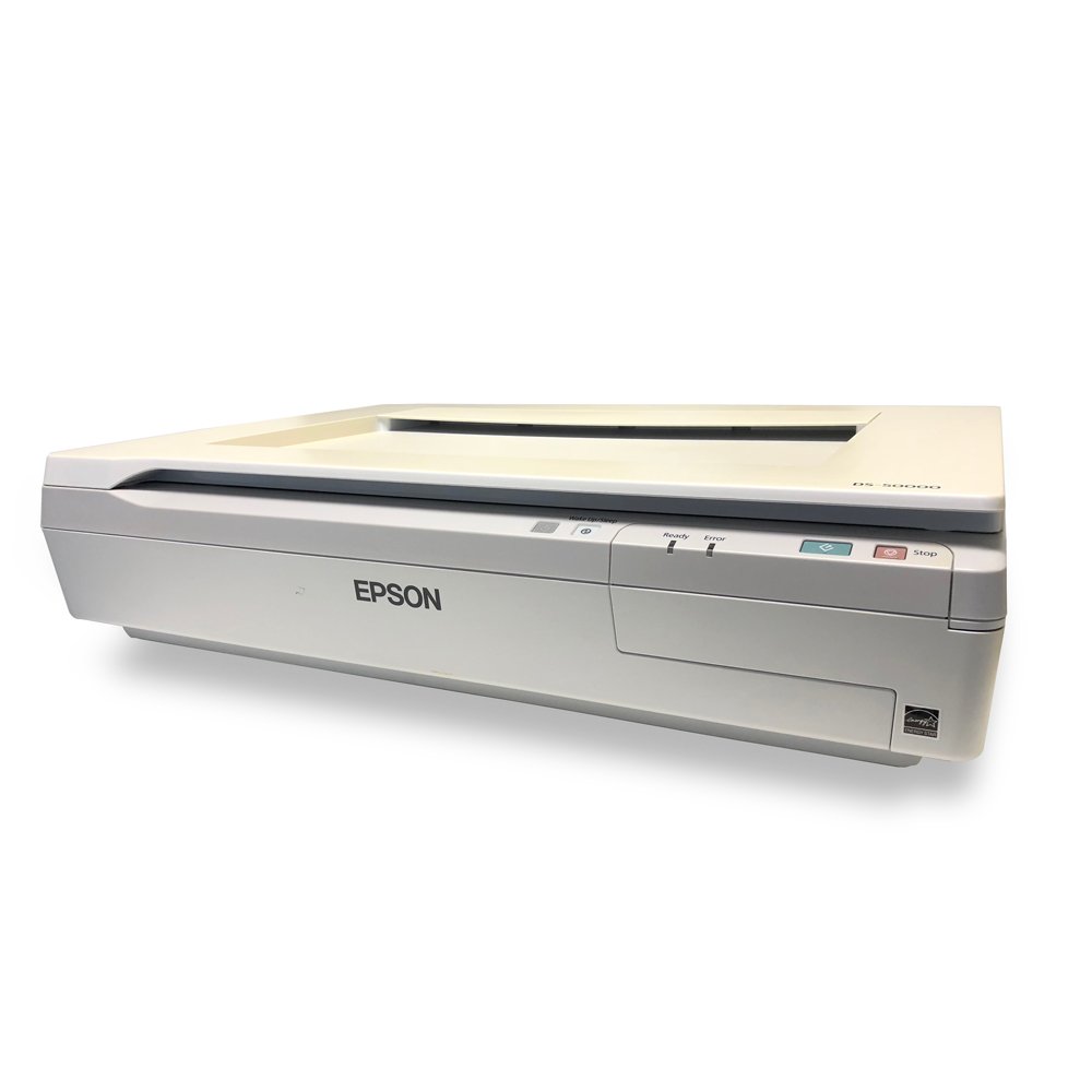 Epson DS-50000 Workforce Scanner à Plat 600 x 600 dpi, USB 2.0 Blanc