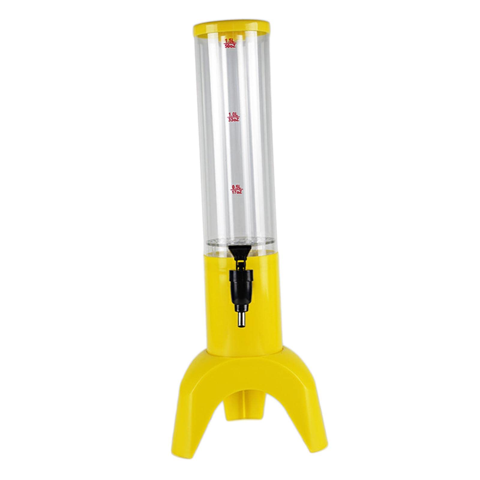 Creations Beer Dispenser Dual Action Easy to Clean Mimosa for Outdoor Cocktail Home Yellow with Freeze Tube-image-20