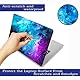 Laptop Haut Aufkleber Aufkleber, 12 13 13,3 14 15 15,4 15,6 Zoll Laptop Vinyl Haut Aufkleber Abdeckung Art Protector Notebook PC (2 Handgelenk Pad enthalten), wasserdicht abnehmbar, Nebel Galaxy