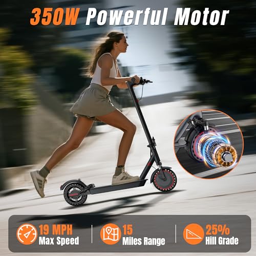 Electric Scooter for Adults with Dual Suspension System –