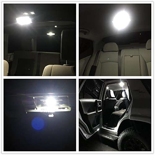 Wljh 2Pcs 31Mm Led Super Bright White 9W Led Bulbs De3022 De3021 3175 Festoon Canbus Error Free Led Replacement Interior Dome Map License Plate Lights Lamp,No Polarity #TOP4