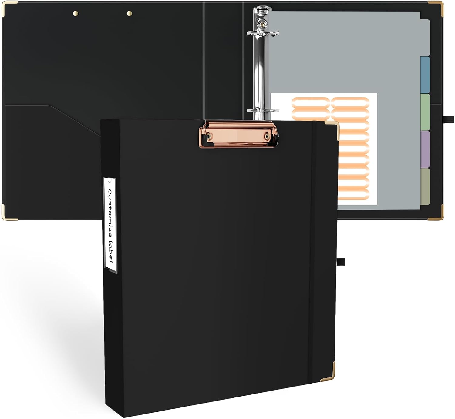 Ospelelf 3 Ring Binder 1.5 Inch, Cute Binder for Letter