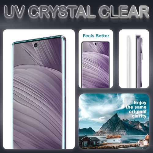 Image of FIRST MART Matte UV Tempered Glass for Vivo V29, Vivo V29e, Vivo V40, T2 Pro & iQOO Z7 Pro | Anti-Glare Curved Screen Protector, 9H Scratch Resistant, Fingerprint Compatible, Case-Friendly | Pack of 1