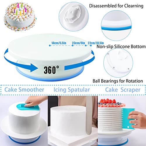 Miniatura 3 de Kit Reposteria Y Pasteleria 301pcs, Nifogo Boquillas Manga Pastelera, Plato Giratorio Para Tartas, Decoracion Tarta, Accesorios Reposteria