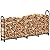 Walensee 8Ft Upgraded Firewood Rack Holder, Wood Storage Outdoor Heavy Duty Steel Wood Rack for Firewood Log Stand Indoor, Metal Fire Woods Pile Stacking Log Bin Wood Lumber Storage Stand Tubular
