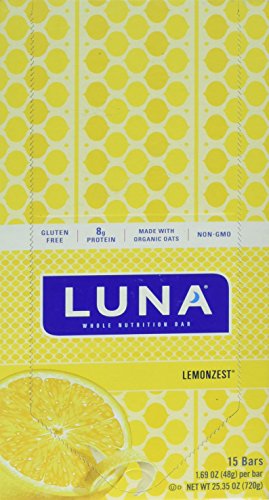 CLIF BAR LUNA BAR,OG3,LEMON ZEST, 1.69 OZ - image 1
