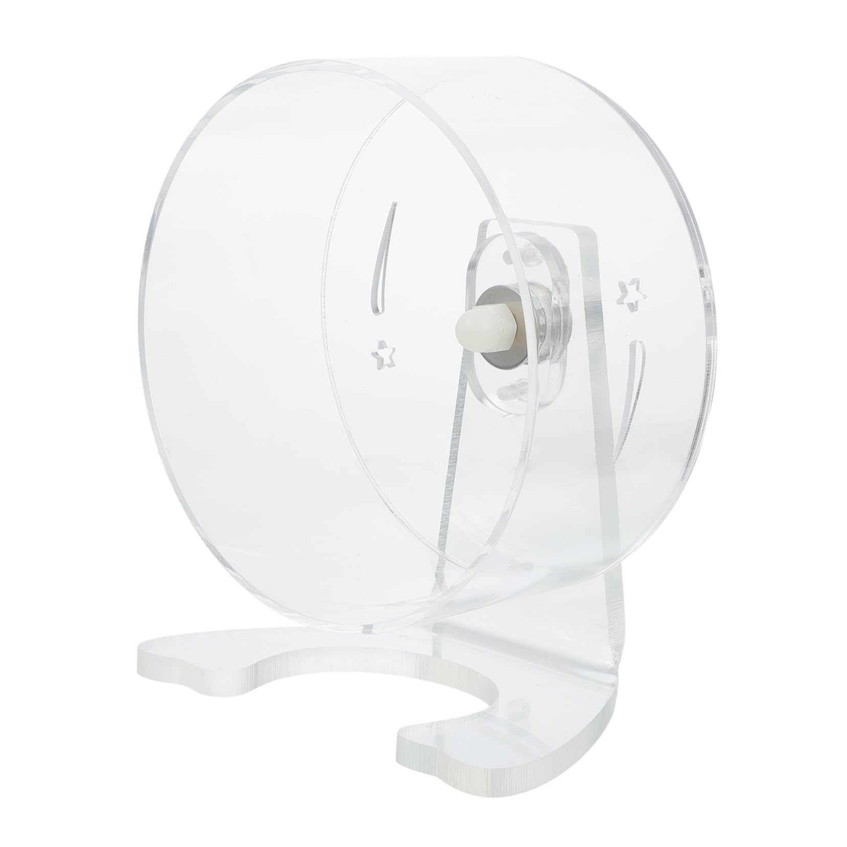 TOYANDONA 1Pc Transparent Hamster Exercise Wheel with Stand Quiet Running Wheel for Hamsters Hedgehogs Small Pets Compact Design for Joyful Playtime Healthy Activity