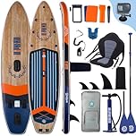 Niphean (Extra Large) Inflatable Paddle Board, SUP for 2+1 People/Family, Stand Up Paddle Board with (Beginner Friendly) StabilTrac™ Fin, Waterproof Phone Pouch, Paddle Boards for Adults, Gift Ideas