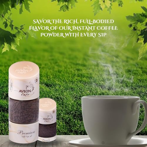 Image of Aveon Cafe Premium Instant Coffee - 50g Jar | Finely Agglomerated Coffee Blend | Rich Aroma & Smooth Flavor | Crafted with 100% Arabica & Robusta | Instant Coffee Perfection (Pack of 2)