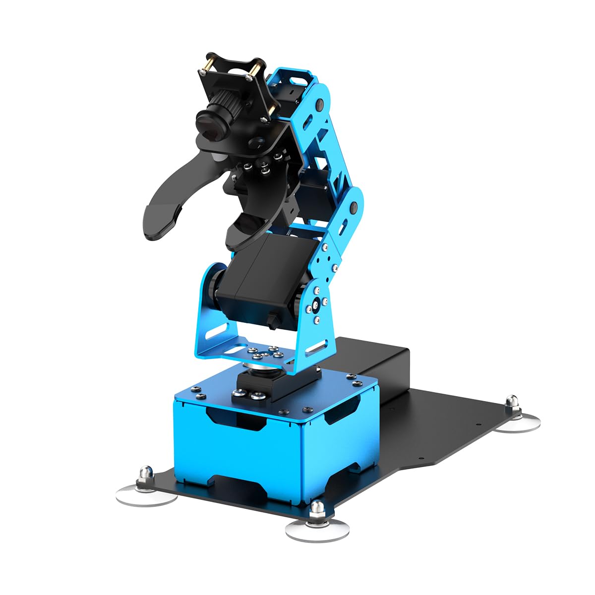 HIWONDER Raspberry Pi 5 AI Vision Robotic Arm 5 DOF Mini Programmable Desktop Robot Kit DIY Robot (Without RPi Board)