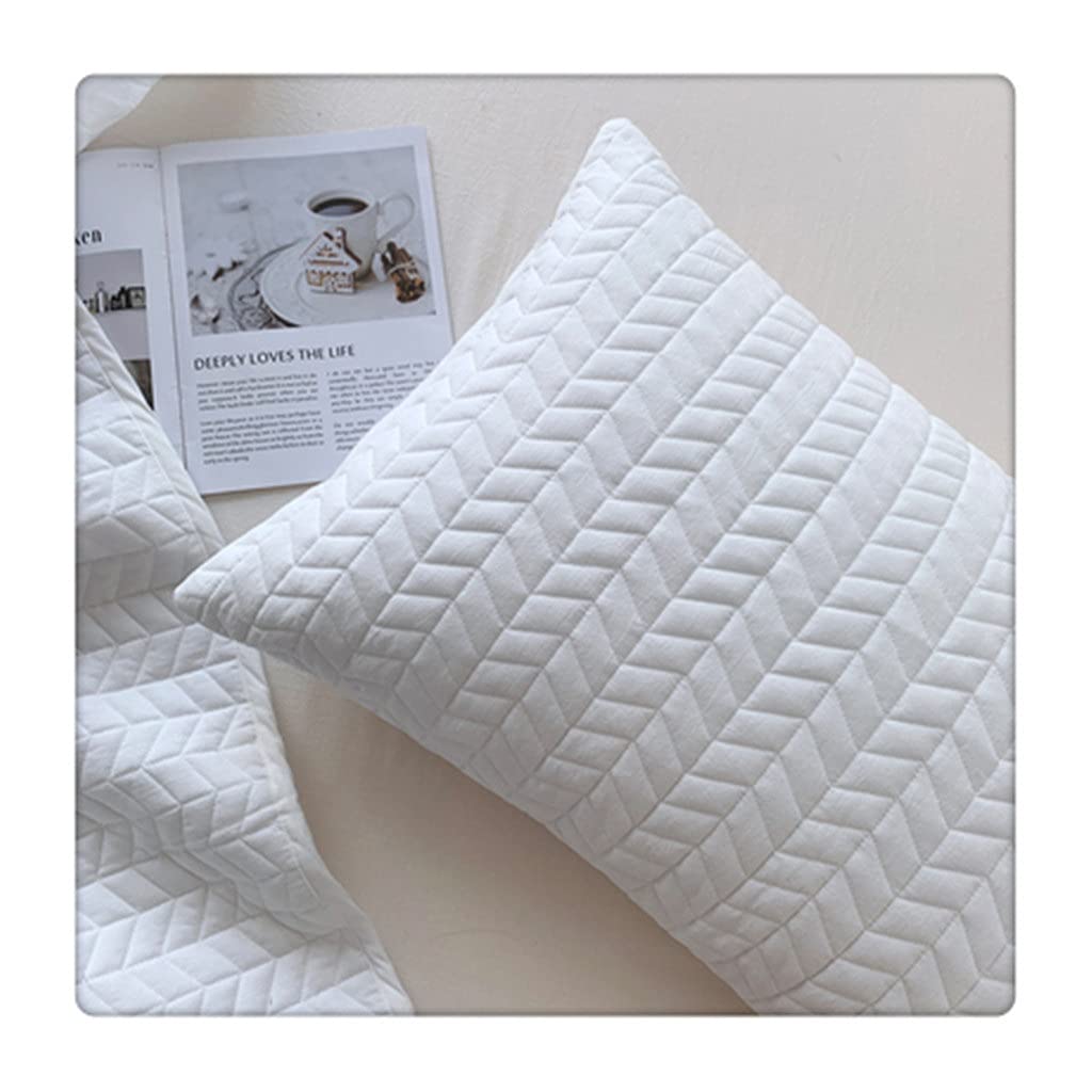 MFJGHU Household Supplies Pillow Cover Check Cushion Solid Color Sofa Throw Pillows(Style B)