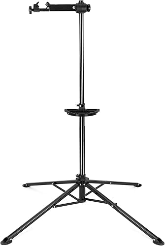 Miniatura 7 de ROCKBROS Soporte de reparación de bicicletas (máx. 66 libras) aleación de aluminio, tienda para el hogar, soporte de mantenimiento portátil para