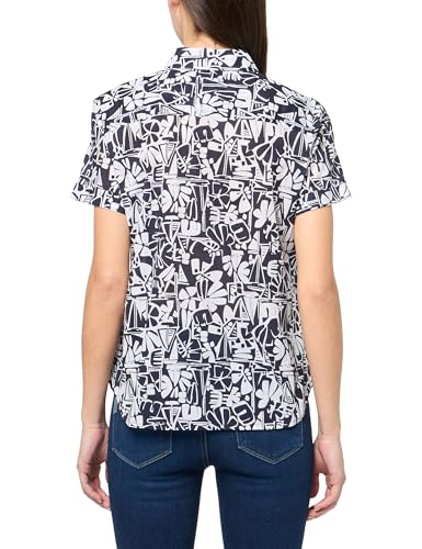 Image of Nautica Women's Button Front Short Sleeve Camp Shirt