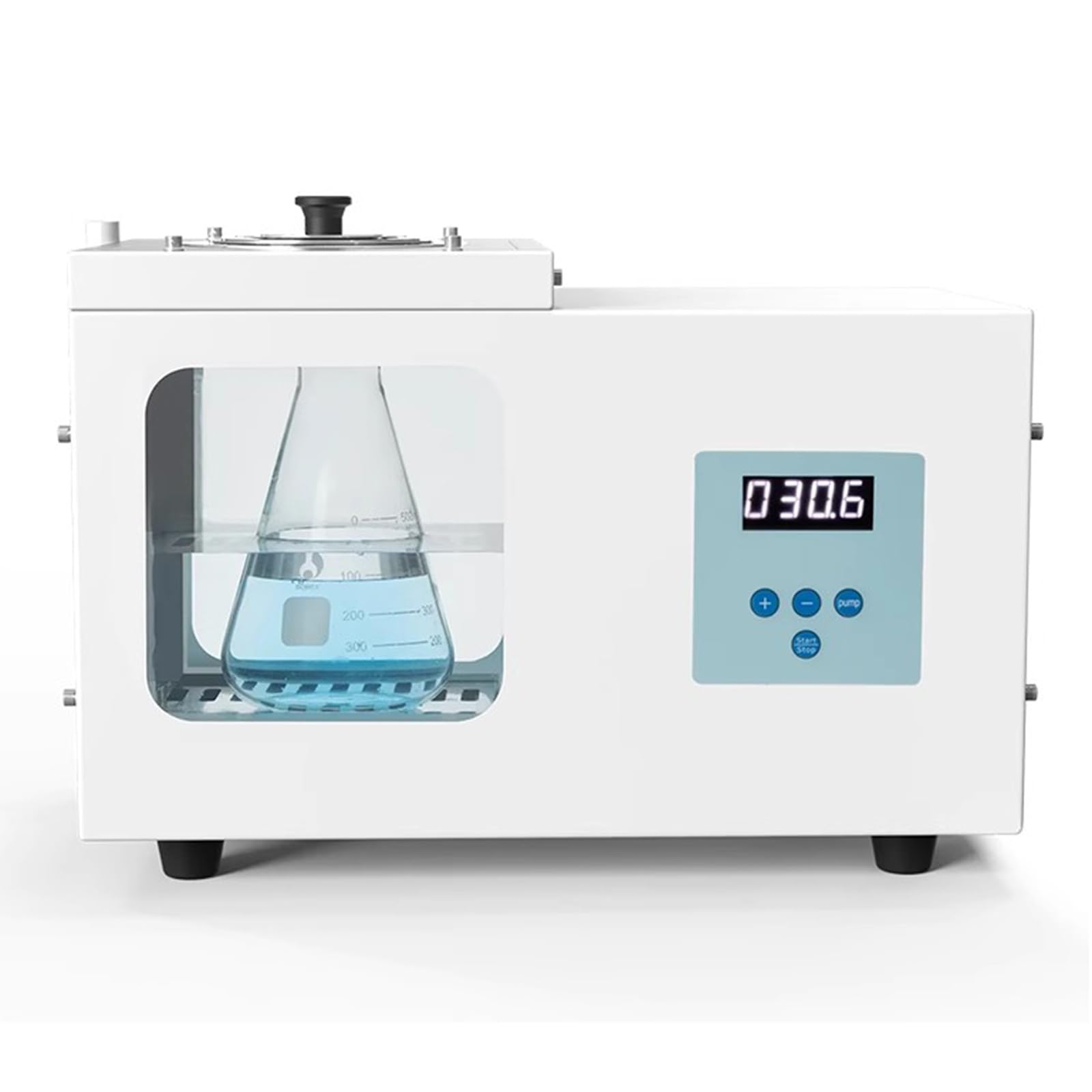 Baño María De Laboratorio, Calentador Termostático RT-95 °C con Ventanas Visibles, Bomba De Agua - Caudal 6 L/min, Gran Capacidad 8 L, para Secado Y Concentración De Muestras Químicas