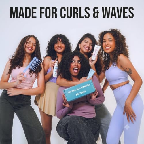 Image of XO Curls Hydrating Leave In Conditioner for Dry and Frizzy Hair. With Brahmi, Olive Squalene & Argan Oil For Frizz-Free, Soft Curly and Wavy Hair. Leave in Conditioner for Curly Hair Women - 100ml