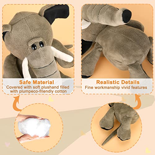 Lafto Plush Elephant Stuffed Animals Soft Huggable Cute Small 6Inch Elephant Plush Toy For Girls Boys Kids Birthday Bedtime Party Favors Gifts #TOP2