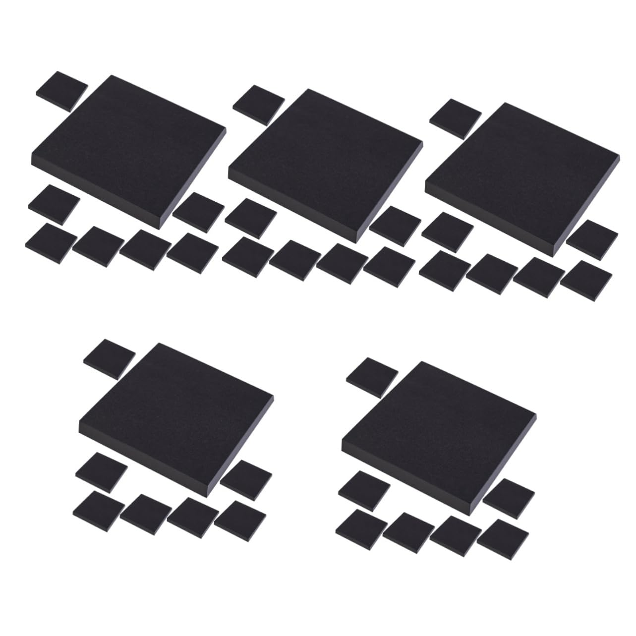 Tofficu 5 Ensembles Notes Autocollantes Noires Étiquette Autocollantes Etiquettes Autocollantes Autocollants Mémo Autocollants Bande Adhésive Étiquettes Autocollantes Papier 8 Pièces * 5