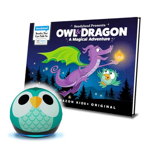 Echo Dot (5th Gen) Kids and Readyland Alexa Interactive Book Bundle | Owl - image 1