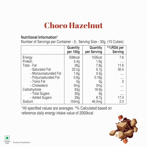 Image of Unibic Wafer Qubz Hazelnut 240gm (Pack of 3)