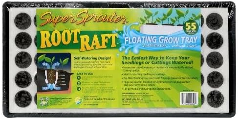 Super Sprouter 714161 55 count Root Raft Floating Plug Tray