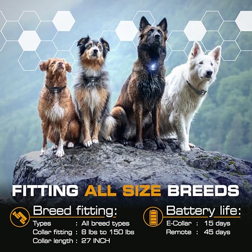 Invirox ULTRA K9 ] 124 Training Levels, 4 Powerful Modes With Night-Light And ¾ Mile Range 100% Safe Dog Training Collar thumb #6