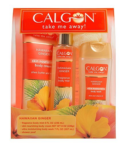Calgon Hawaiian Ginger Body Care 4-Piece Gift Set Box
