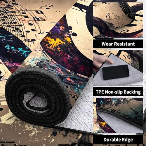 Tapete Decorativo Musical Moderno 5x7ft USHIRUG miniatura 5