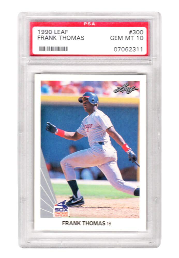 Amazon.com: Frank Thomas (White Sox) 1990 Leaf Baseball #300 RC