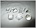 Jet International Women's Wow A++ Crystal Quartz 7 Stones Sacred Geometry Sets Gemstone Platonic Solid Top Grade Quality Merkaba Star W/ Velvet Pouch Attractive Cleansing Life Vitality Healing Chakra