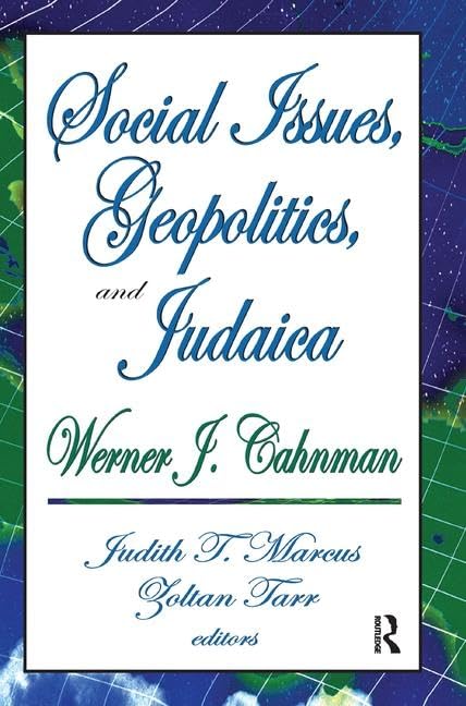 Social Issues, Geopolitics, and Judaica      1st Edition