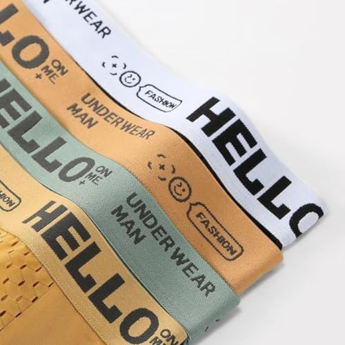 Hello Mesh Men's Ice Silk Briefs - Low-rise Breathable Boxer Briefs (4/8/12 Pack) • Ultra-thin, comfortable and cool 6