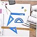 jojofuny 1set Geometry Set Protractor and Triangle Ruler Aluminum Alloy Ruler Drafting Kit for Students and Professionals Precision Measuring Tools for Classroom and Office Use
