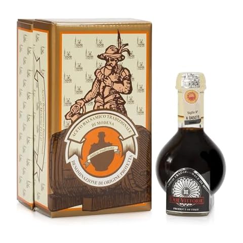 Due Vittorie Traditional 12 Year Aged Balsamic Vinegar Of Modena DOP | Aceto Balsamico di Modena Tradizionale Affinato | Balsamic Vinegars gift - Best score from The Consortium of Modena - 100ml Cover