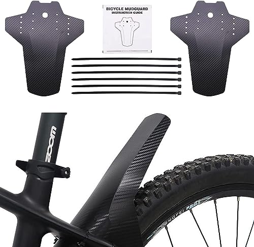 Neiveino Guardabarros Bicicleta Montaña, Guardabarros Delantero y Trasero, Juego de Guardabarros para Bicicleta de montaña, para Bicicletas de Montaña