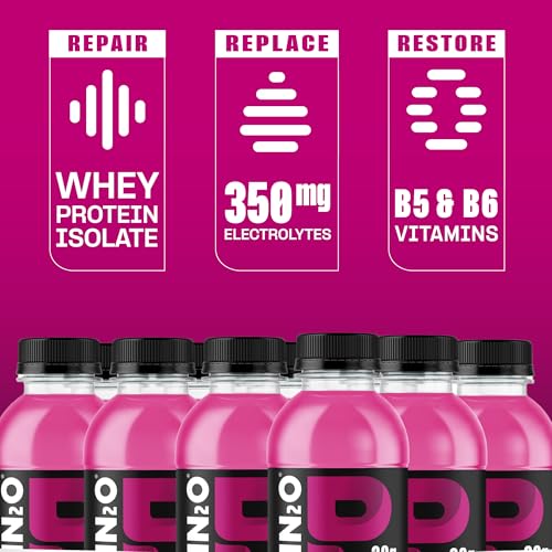 Image of Protein2o Hydration Drink - 2-in-1 Liquid Clear Whey Protein Isolate and Electrolyte Drink - 20g Protein, Vitamins B5, B6 - Post-Workout Recovery - 16.9 Fl Oz - 12 Count Mixed Berry