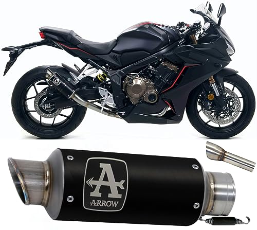 Pot Arrow GP2 Moto Honda CBR 650 R : Gain de Poids et Sonorité Sportive Nichrom Noir Embout Acier