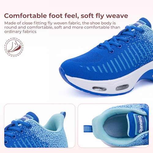 Image of Womens Slip On Tennis Sneakers Walking Running Shoes Easy to Wear