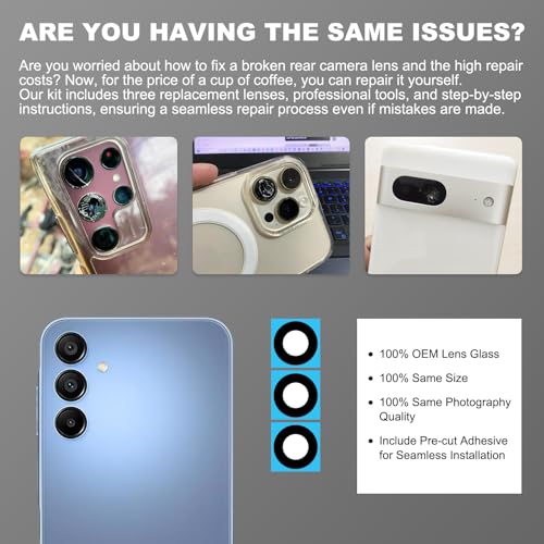 Repuesto de lente de cámara para Samsung A15 5G ideal para recuperar tus fotos de viajes y vídeos 5