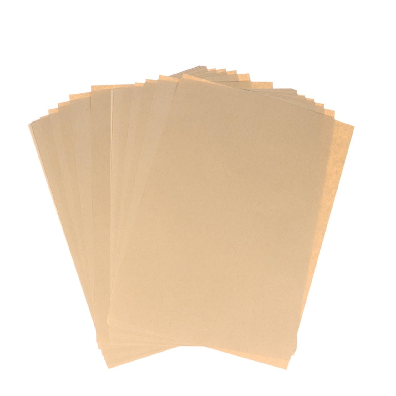 Homoyoyo 100blätter Kraftpapier Unbedruckt Blankopapier für Schreiben Briefpapier Retro Geeignet für Kalligrafie DIY Bastelmaterial