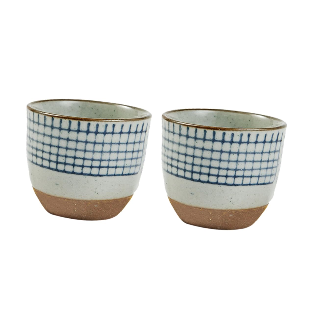 TIDTALEO Ceramic Sake Cup 2pcs Japanese Style Sake Glasses Hand Painted Design Multifunctional for Warm Drinks