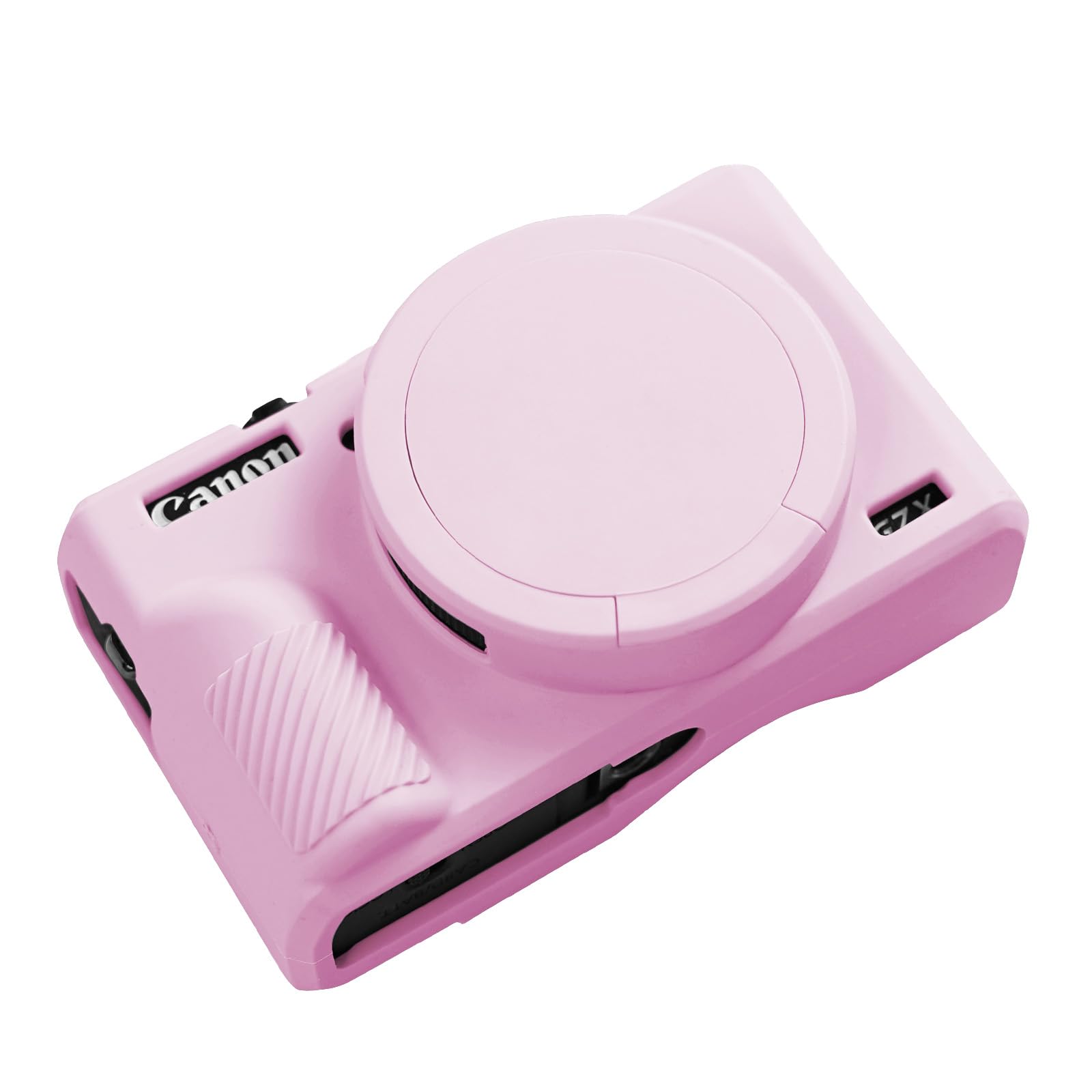 G7X Mark III Case, Protective Case for Canon Powershot G7X Mark III Digital Camera, Removable Lens Cover Silicone Sleeve Soft Camera Cover Rubber Protective Body Skin- Pink