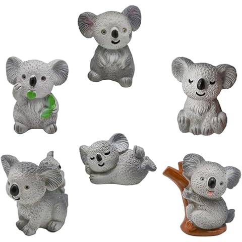 RFJYGWQM 6pcs Koala Miniature Ornaments Cover