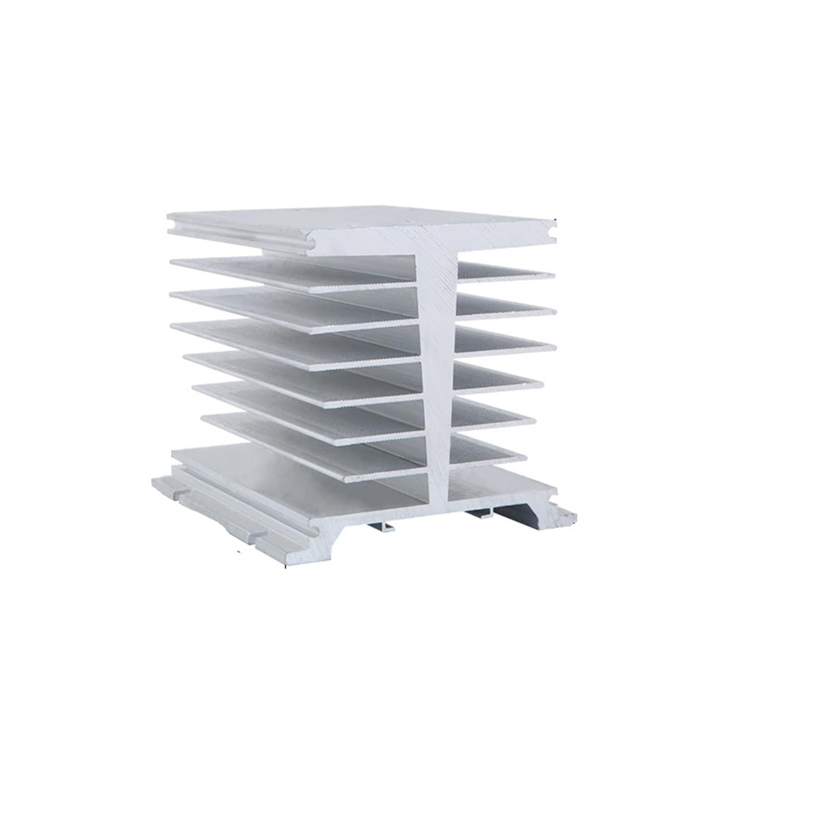 Radiateur aluminium pour relais SSR 10A à 200A noir avec dissipation thermique