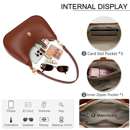 Image of KKXIU Shoulder Bag for Women Cute Hobo Vegan Leather Handbag