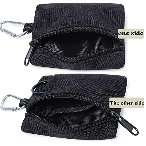 Image of Coin Pouch for Men, Military Mini Belt Pouch with Zipper, Coin Purse for Outdoor Activities, Travel and Daily Carry, 10.5 x 8.5 cm