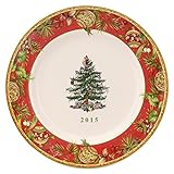 Spode Christmas Tree Annual Edition 2015 Collector Plate, Multicolor