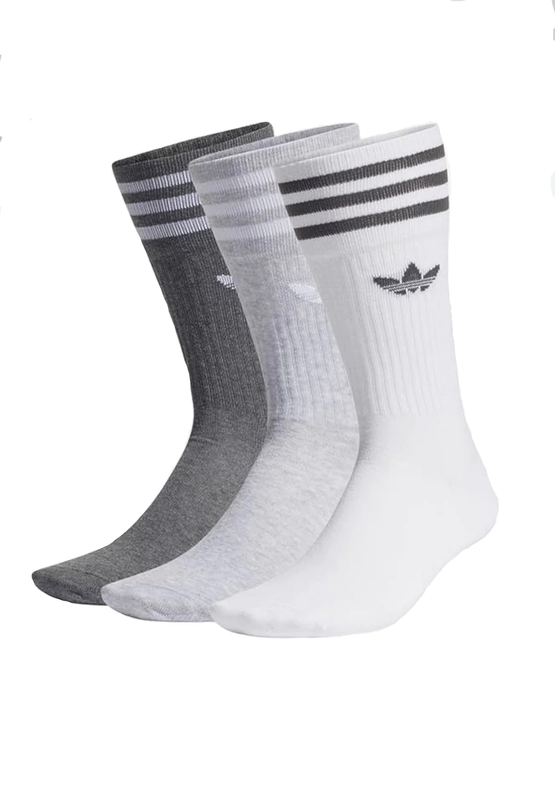 Chaussettes adidas Solid Crew de qualité supérieure avec amorti renforcé lot de 1
